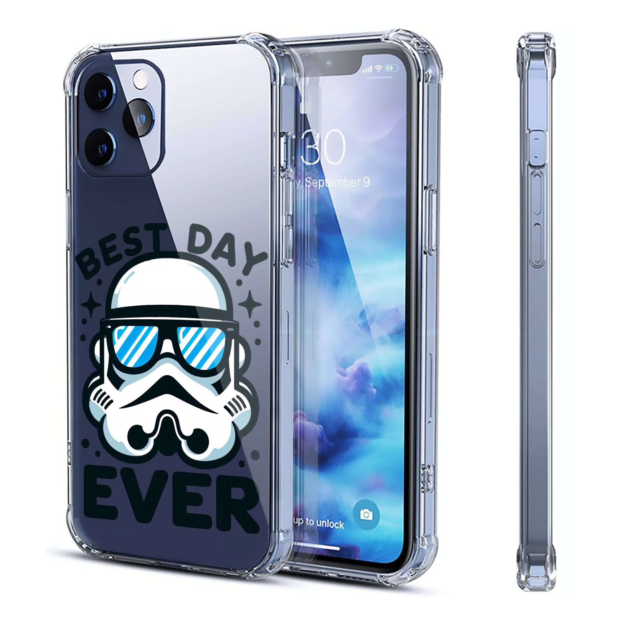 （画像用） スター・ウォーズ Star Wars 【iPhone 12シリーズ対応】透明スマホケース（クリアソフトケース）